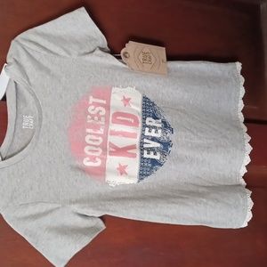 True Craft girls  size 7 Gray short sleeve t-shirt
